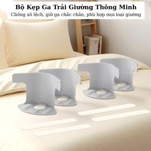 Bộ 8 Kẹp Ga Thông Minh Chống Xô Lệch Dụng Cụ Cố Định Ga Giường Đa Năng Giải Pháp Cho Ga Luôn Phẳng